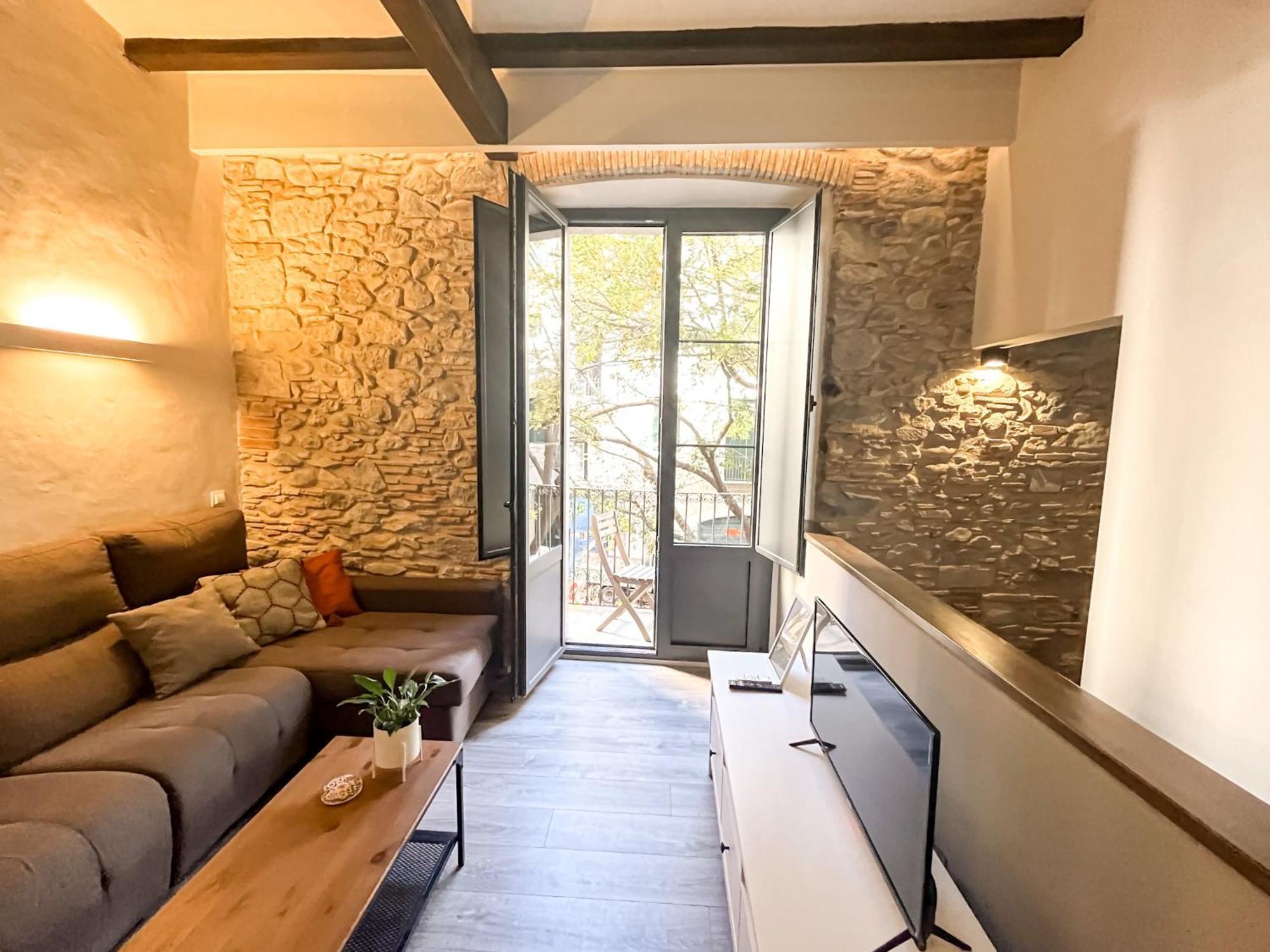 Old Town Duplex With Character Apartment Girona Bagian luar foto